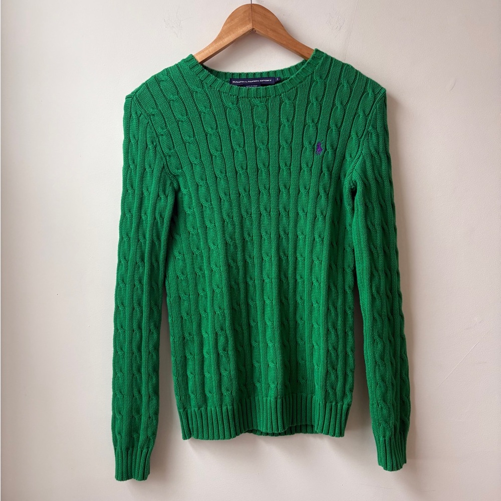 Vintage Ralph Lauren Cable-Knit Crewneck Sweater - Picture 10 of 13
